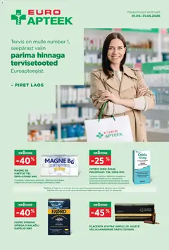 Euroapteek kliendilehe eelvaade alates 01.05.2026