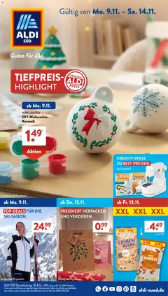 Vorschau von dem Prospekt des Geschäftes Aldi Süd, gültig ab dem 09.11.2026