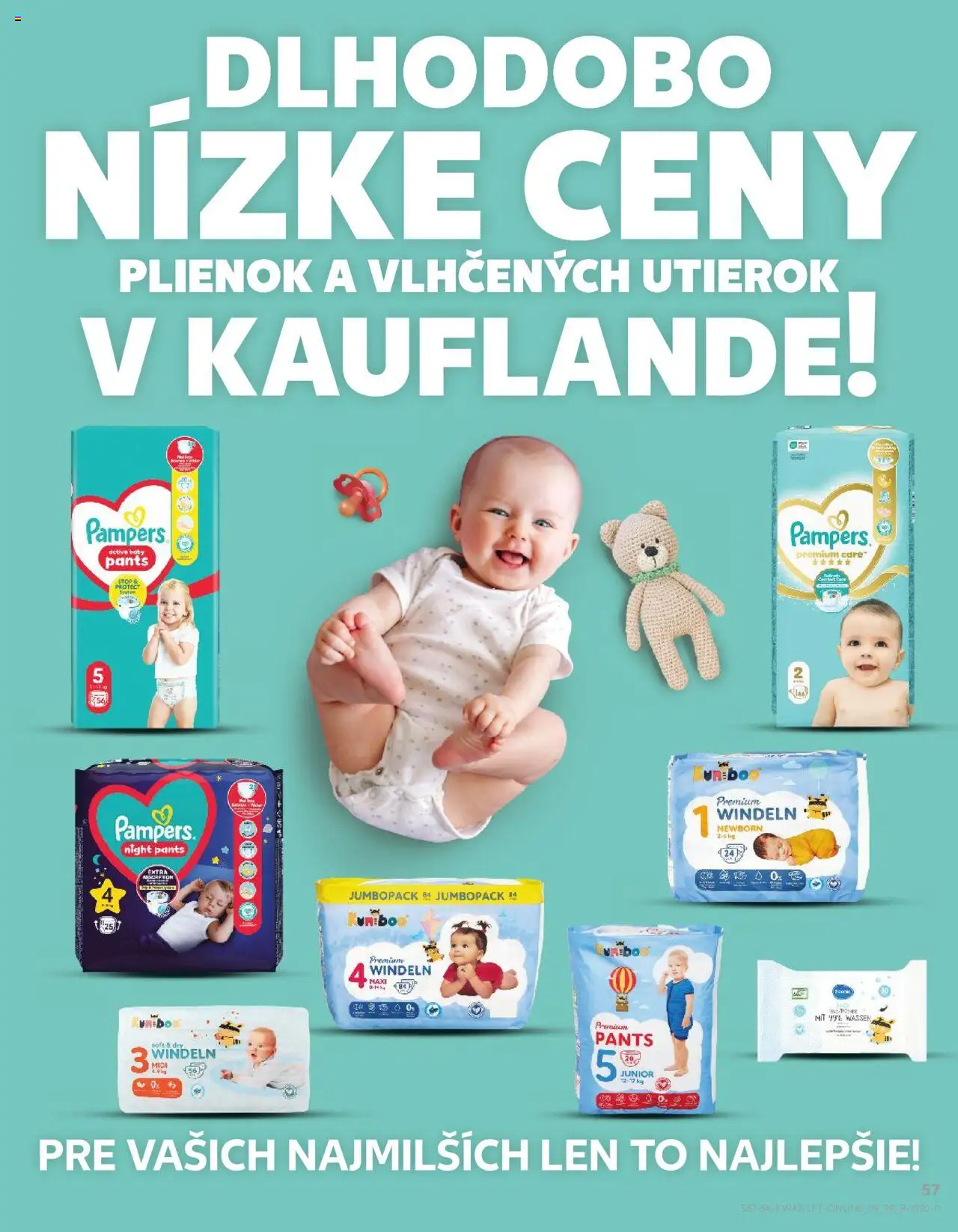 Náhľad Kaufland letáku platného od 16.10.2025 - Pampers, Pampers Premium Care