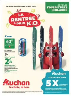 Prévisualisation de Auchan Rentrée scolaire hypers du magasin Auchan formulaire valide 04/08/2026