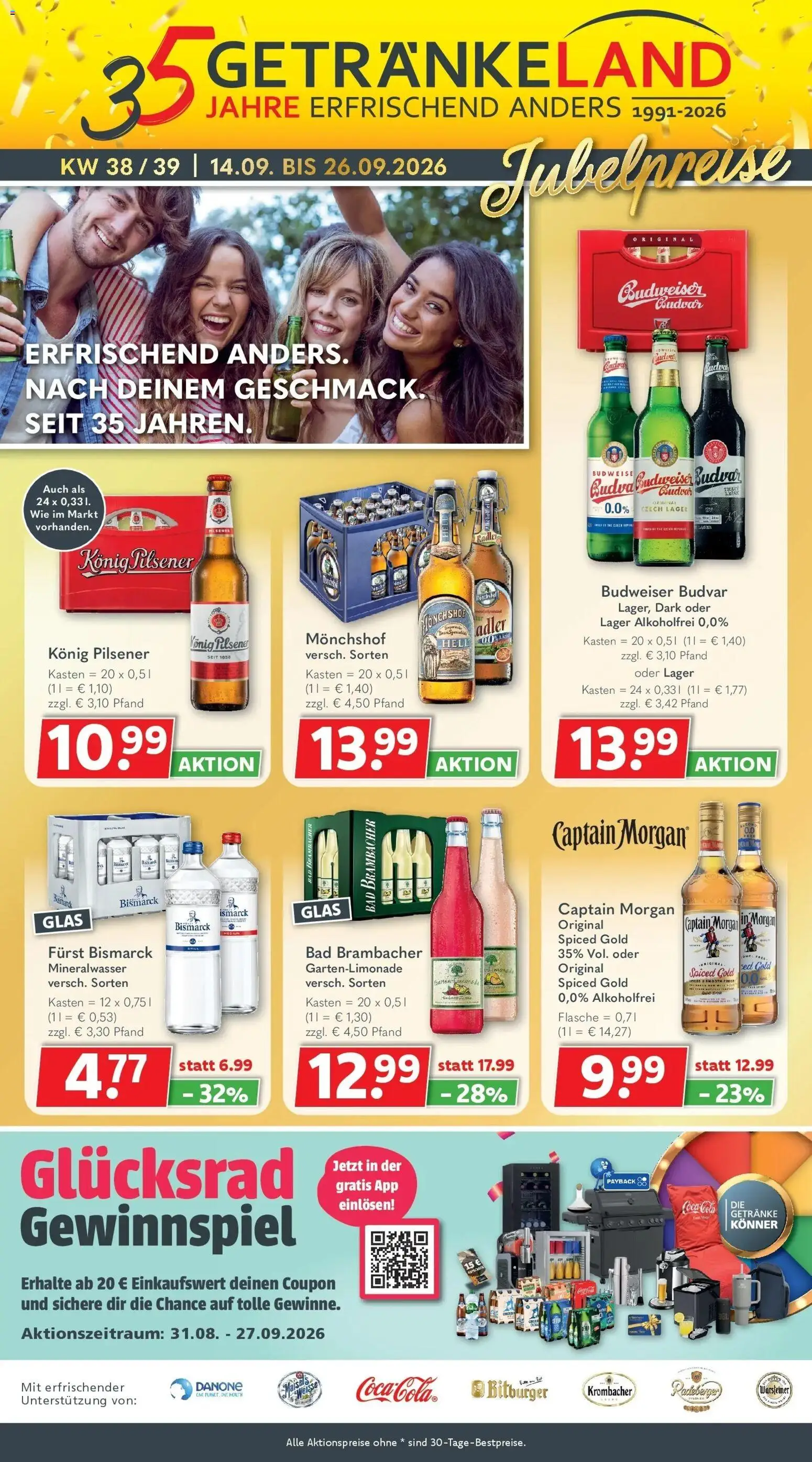 Vorschau von dem Prospekt des Geschäftes Getränkeland, gültig ab dem 14.09.2026