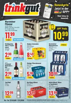 Vorschau von dem Prospekt des Geschäftes Trinkgut, gültig ab dem 12.10.2026