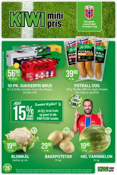 Forhåndsvis Kiwi kundeavis fra butikk Kiwi gyldig fra 22/06/2026