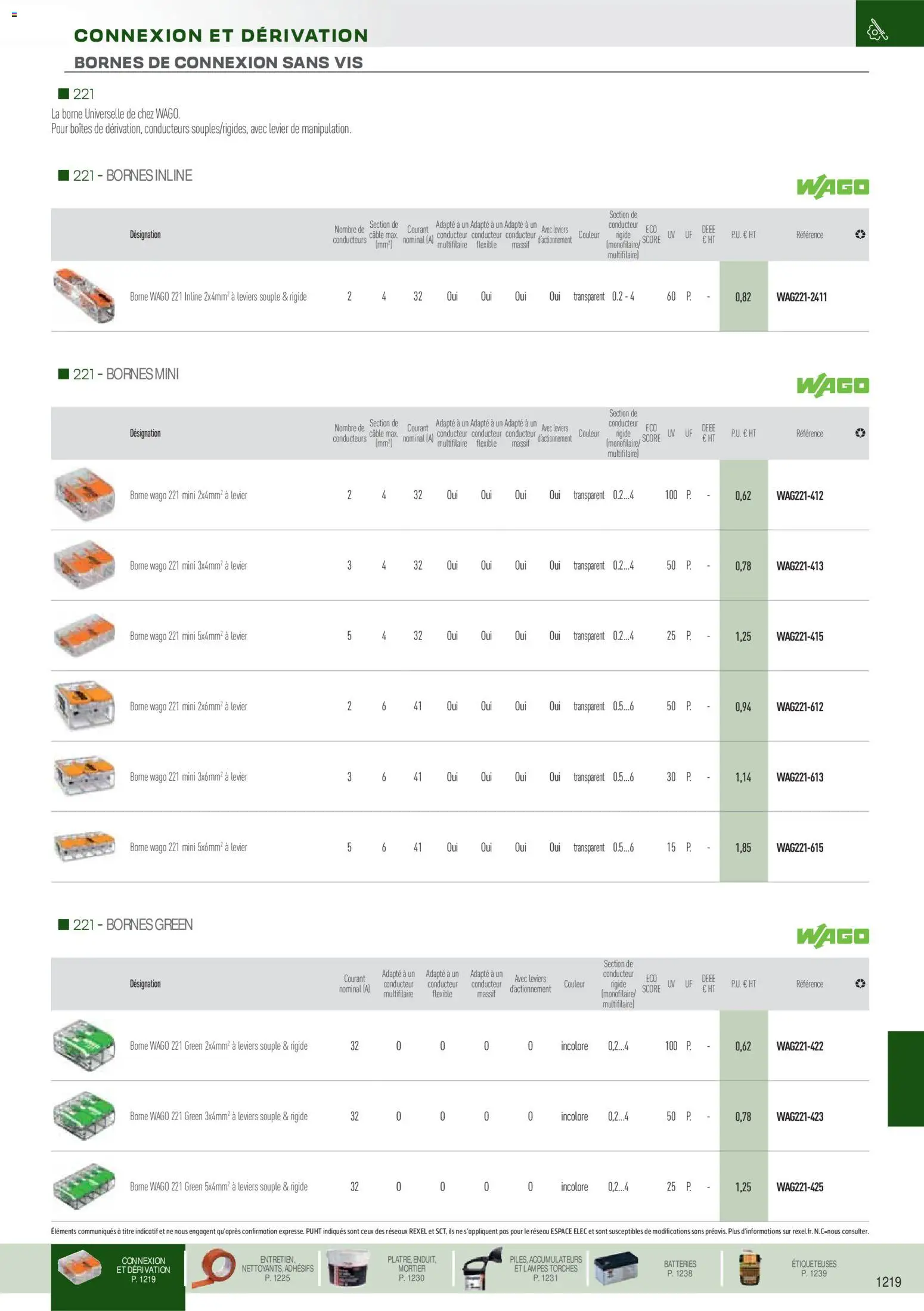 Prévisualisation de Brochure EPI, mesure, outillage, fixations et consommables du magasin Rexel formulaire valide 18/11/2025 - Mortier, Câble