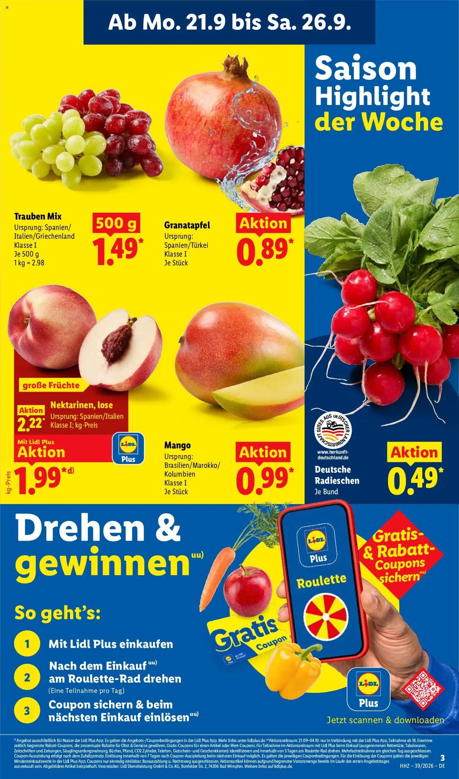 Vorschau von dem Prospekt des Geschäftes Lidl, gültig ab dem 21.09.2026 - Matratze, Bad, Box, Polsterbett, Gewicht, Kaltschaum Matratze