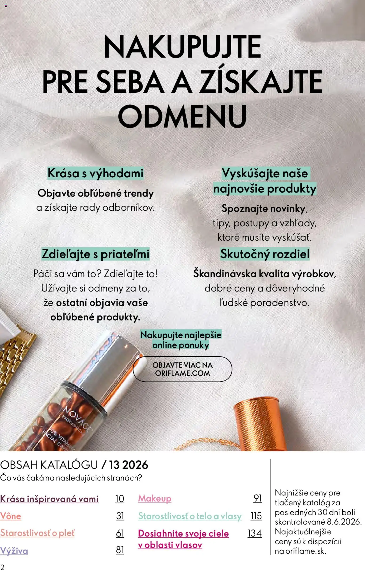 Náhľad Oriflame letáku platného od 09.09.2026