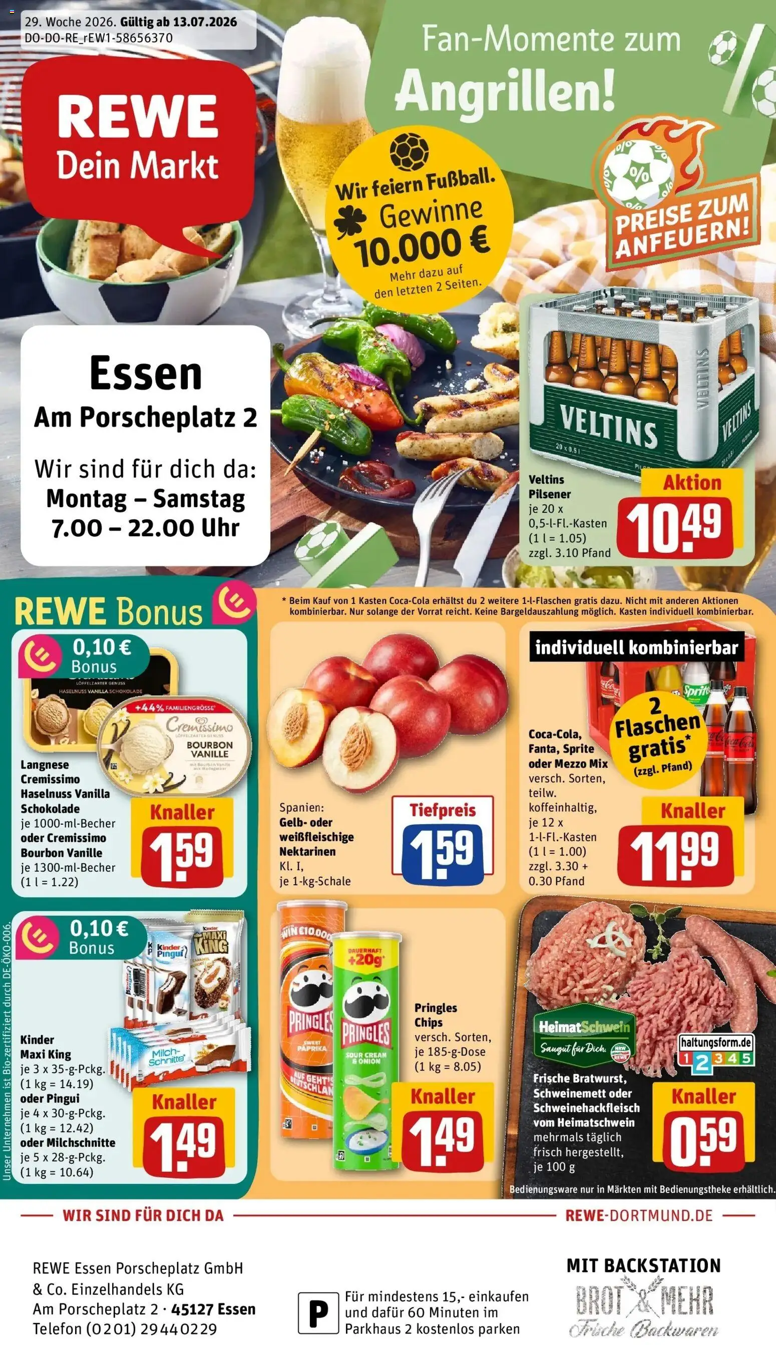 Vorschau von dem Prospekt des Geschäftes Rewe, gültig ab dem 13.07.2026