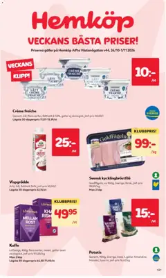 Förhandsgranska reklamblad Hemköp erbjudanden från butik Hemköp gäller från 26/10/2026