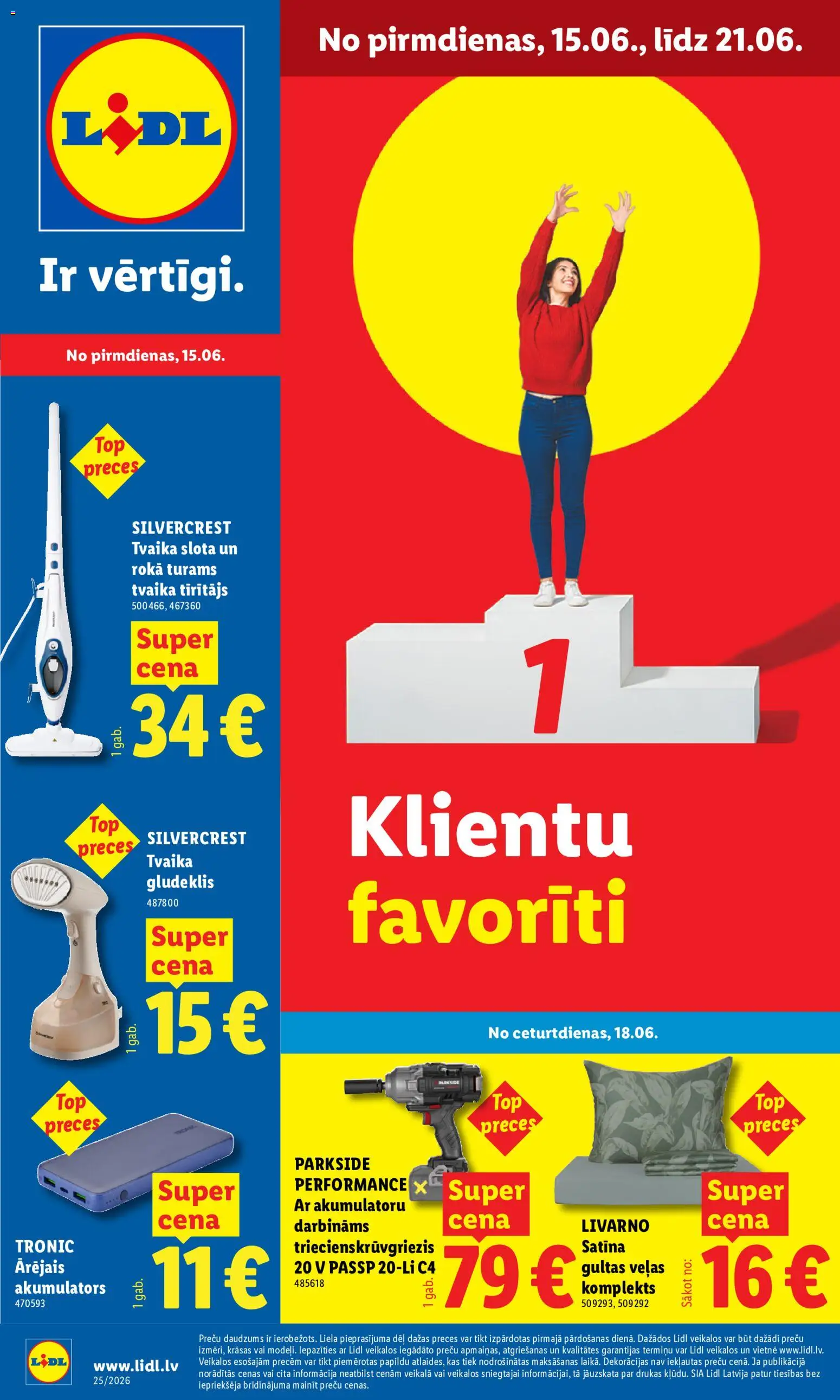 Skatīt Lidl akciju bukletu, derīgs no 15.06.2026.