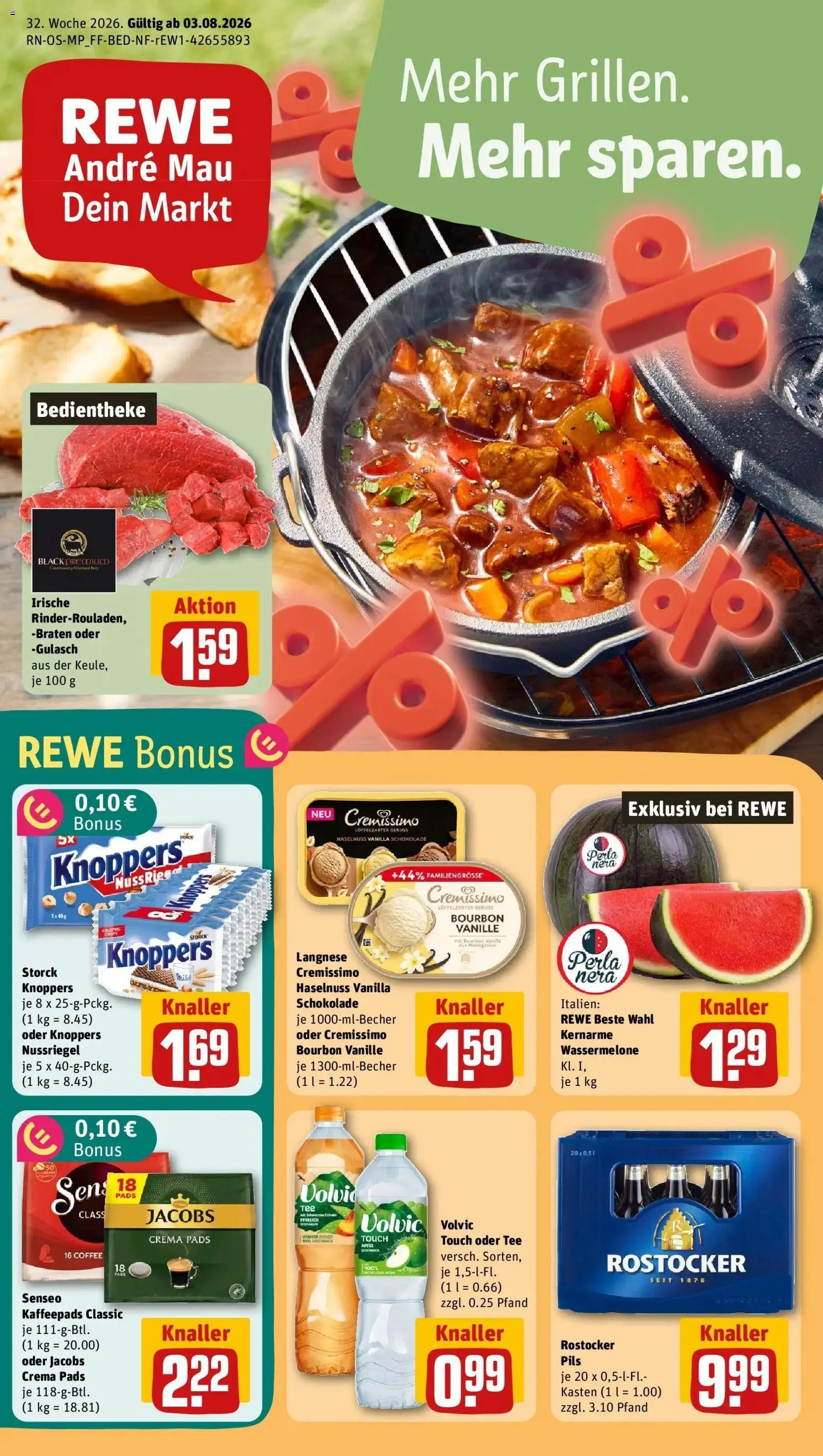 Vorschau von dem Prospekt des Geschäftes Rewe, gültig ab dem 03.08.2026