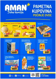 Pregled Aman kataloga - važi od 03.07.2026