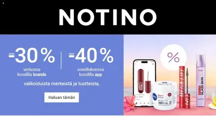 Kaupan Tarjoukset Notino esikatselu, voimassa 18/05/2026