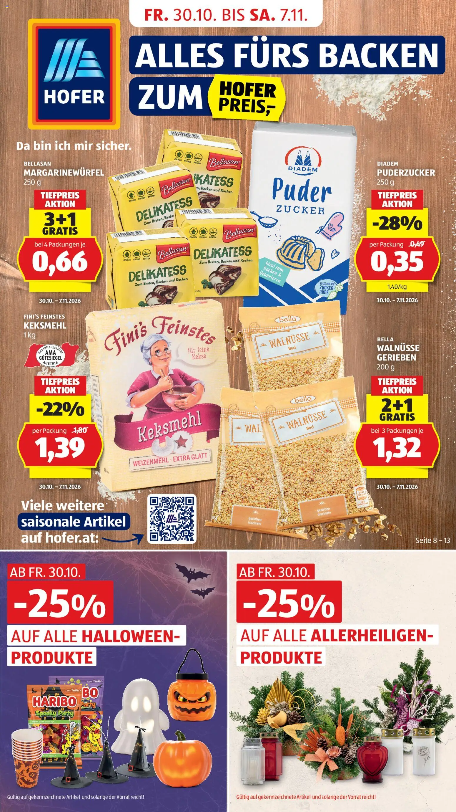 Vorschau der Angebote: Hofer Hofer Flugblatt gültig ab 30.10.2026 - Kekse, Zucker, Puder