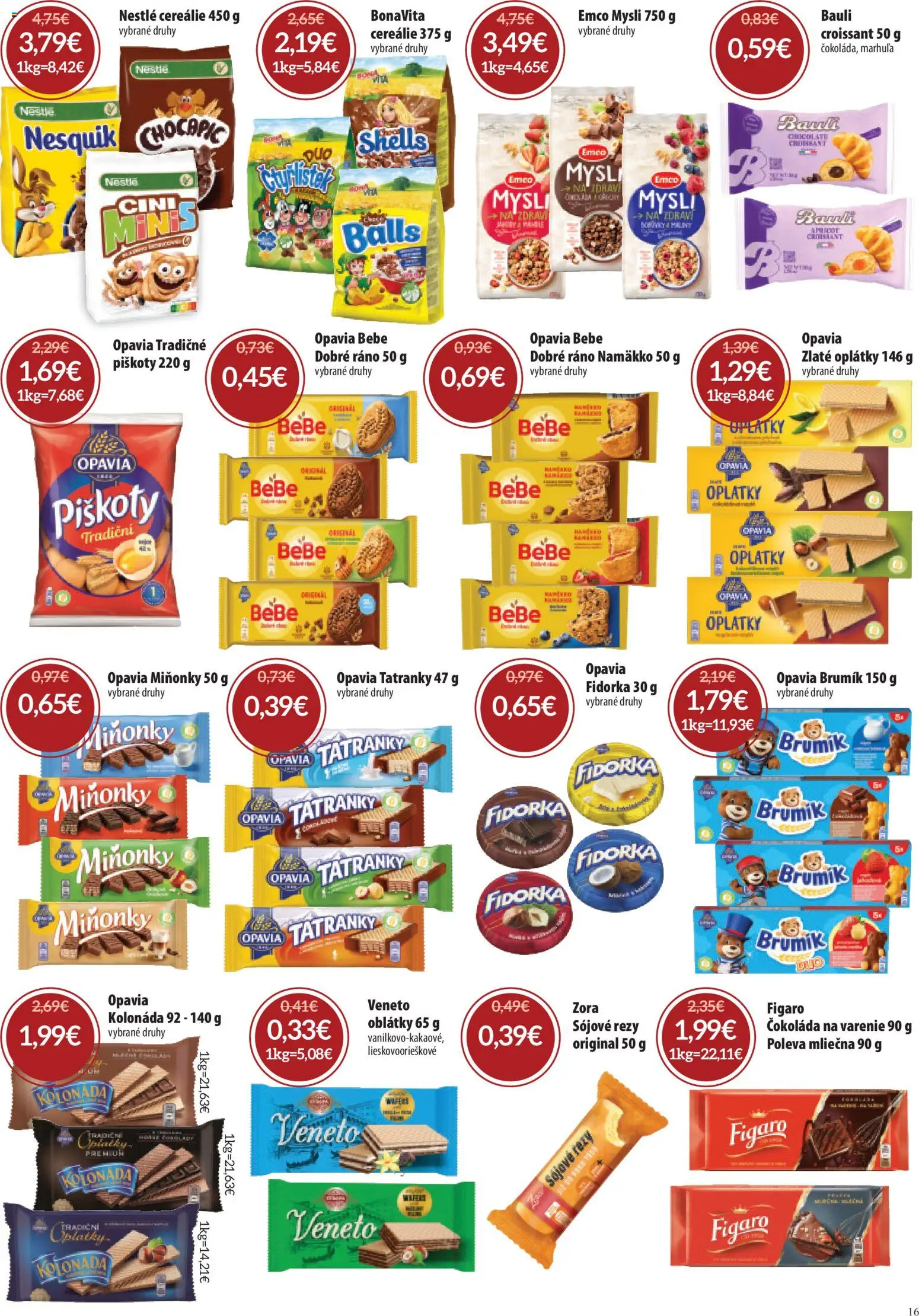 Náhľad Nitrazdroj letáku platného od 03.09.2026 - Čokoláda, Croissant, Čokoláda na varenie, Maliny, Nesquik, Chocapic, Oblátky, Cereálie