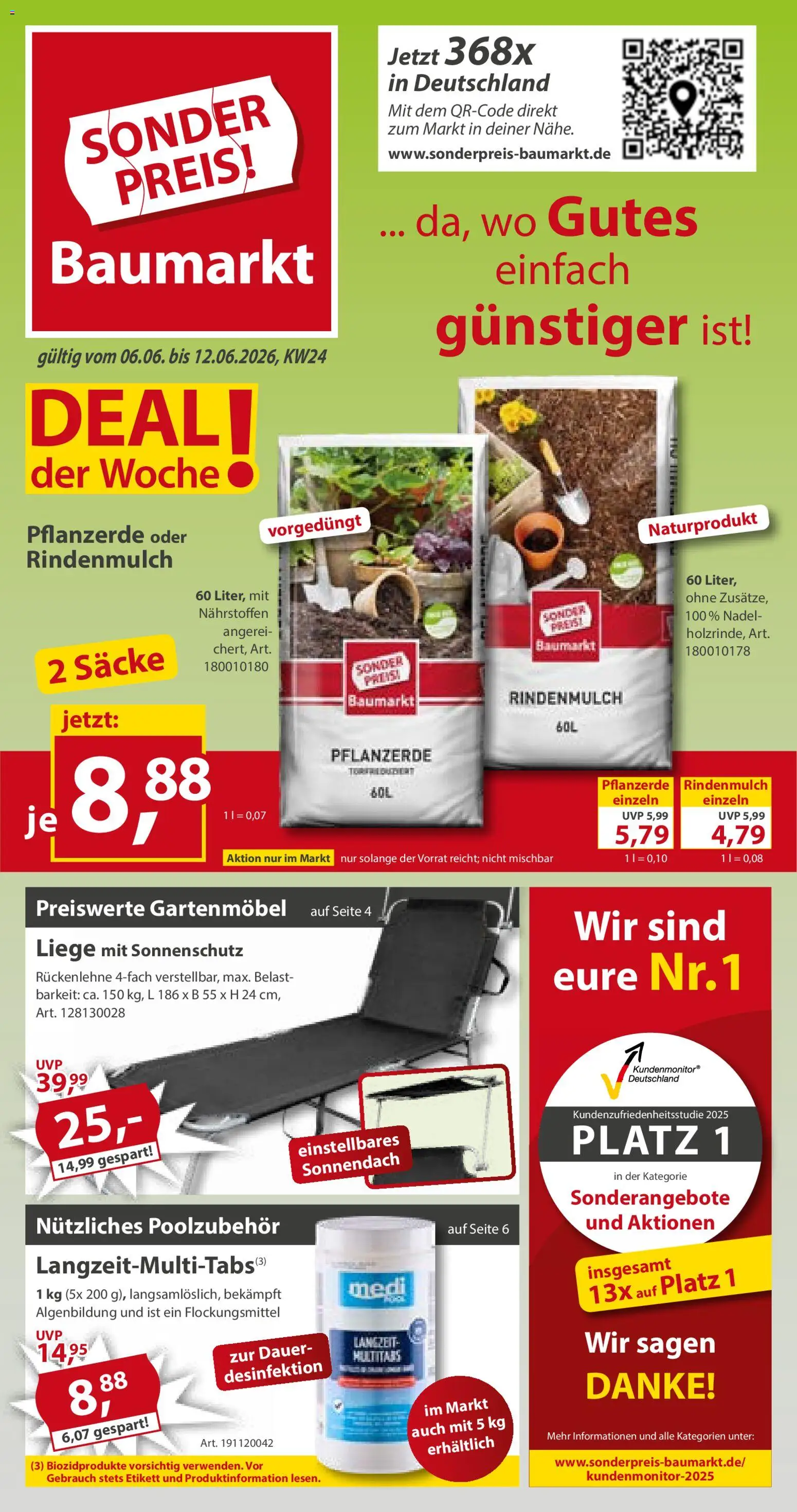 Vorschau von dem Prospekt des Geschäftes Sonderpreis Baumarkt, gültig ab dem 06.06.2026