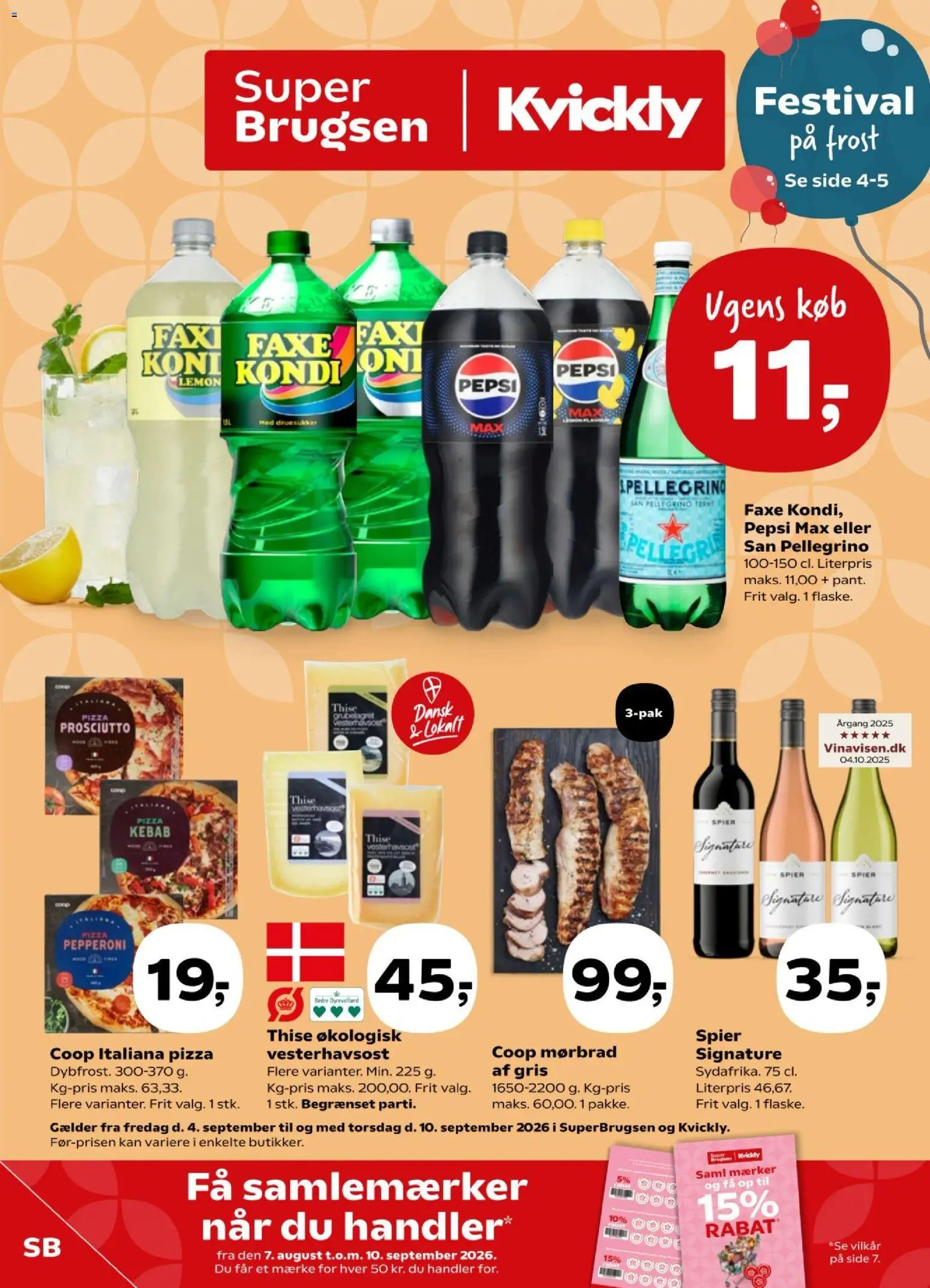 Eksempel på tilbudsavis Super Brugsen - Tilbudsavis uge 36 fra butik Super Brugsen gyldig fra 04/09/2026