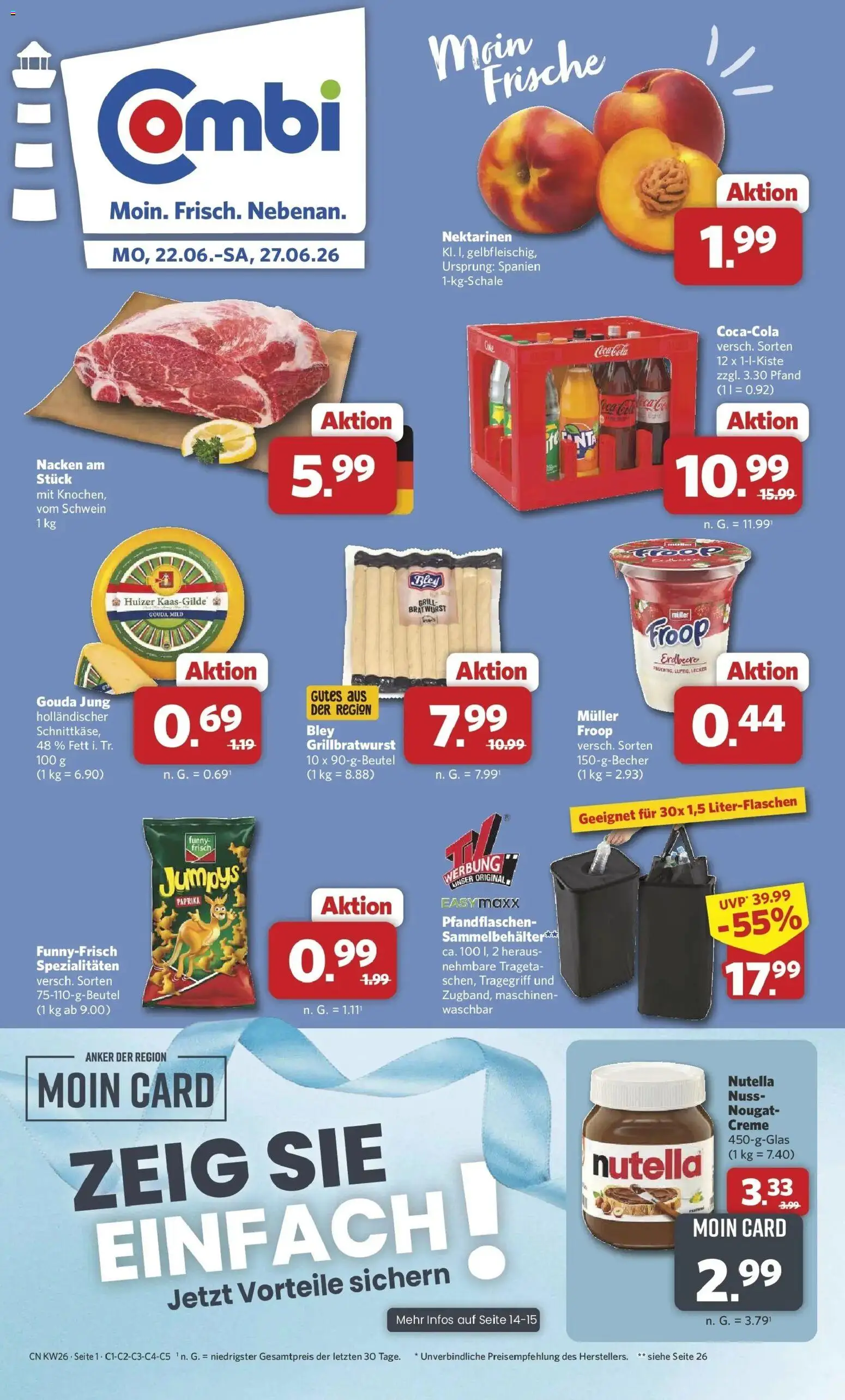Vorschau von dem Prospekt des Geschäftes Combi, gültig ab dem 22.06.2026