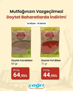 Çağrı Market Çağrı Market - Doytat Baharatlarda İndirim 16.04.2026 - Broşürünün önizlemesi