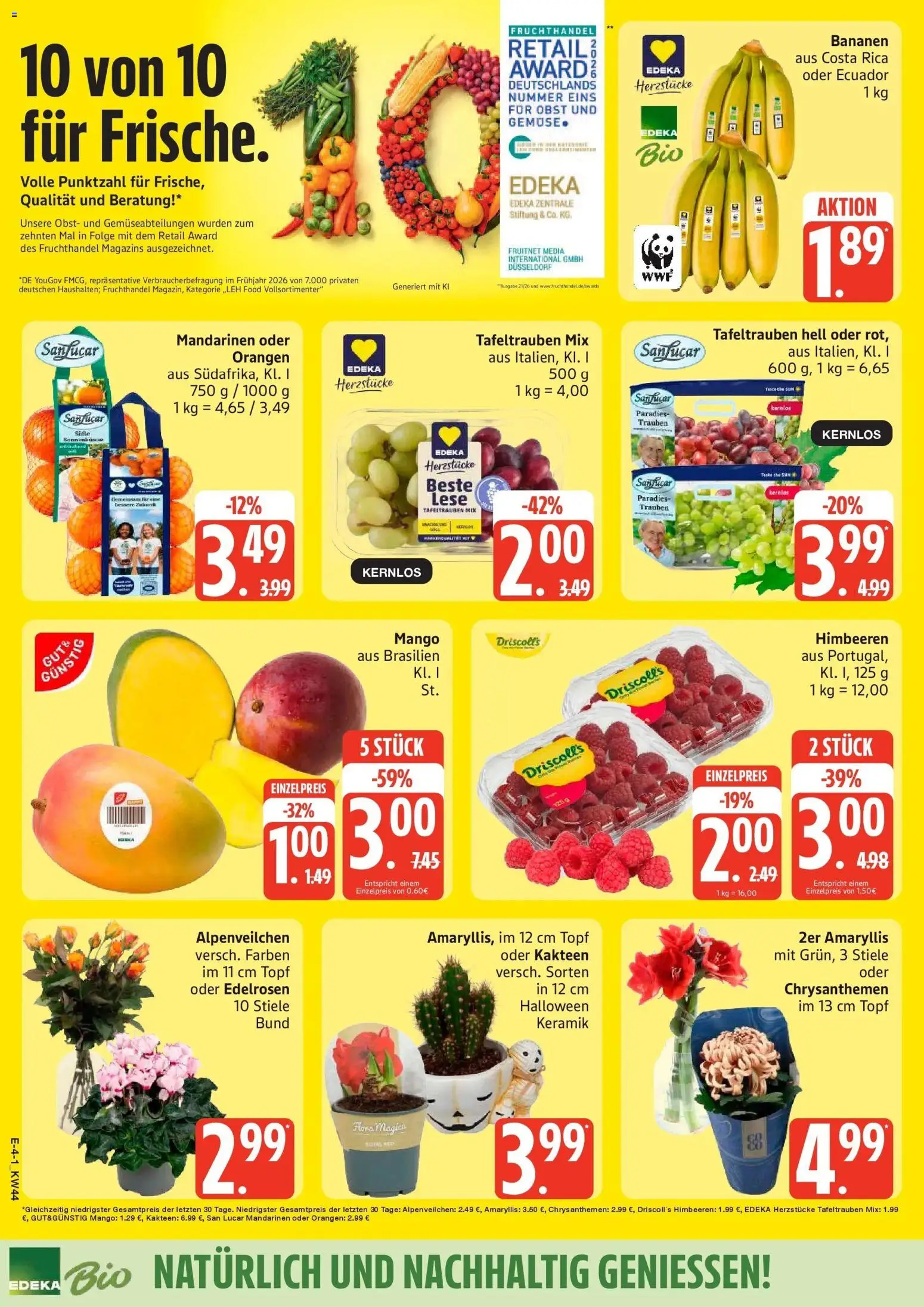Vorschau von dem Prospekt des Geschäftes Edeka, gültig ab dem 26.10.2026