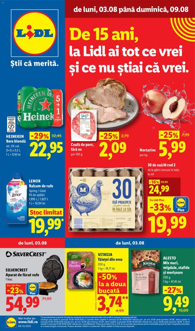 Noul catalog Lidl de la 03.08.