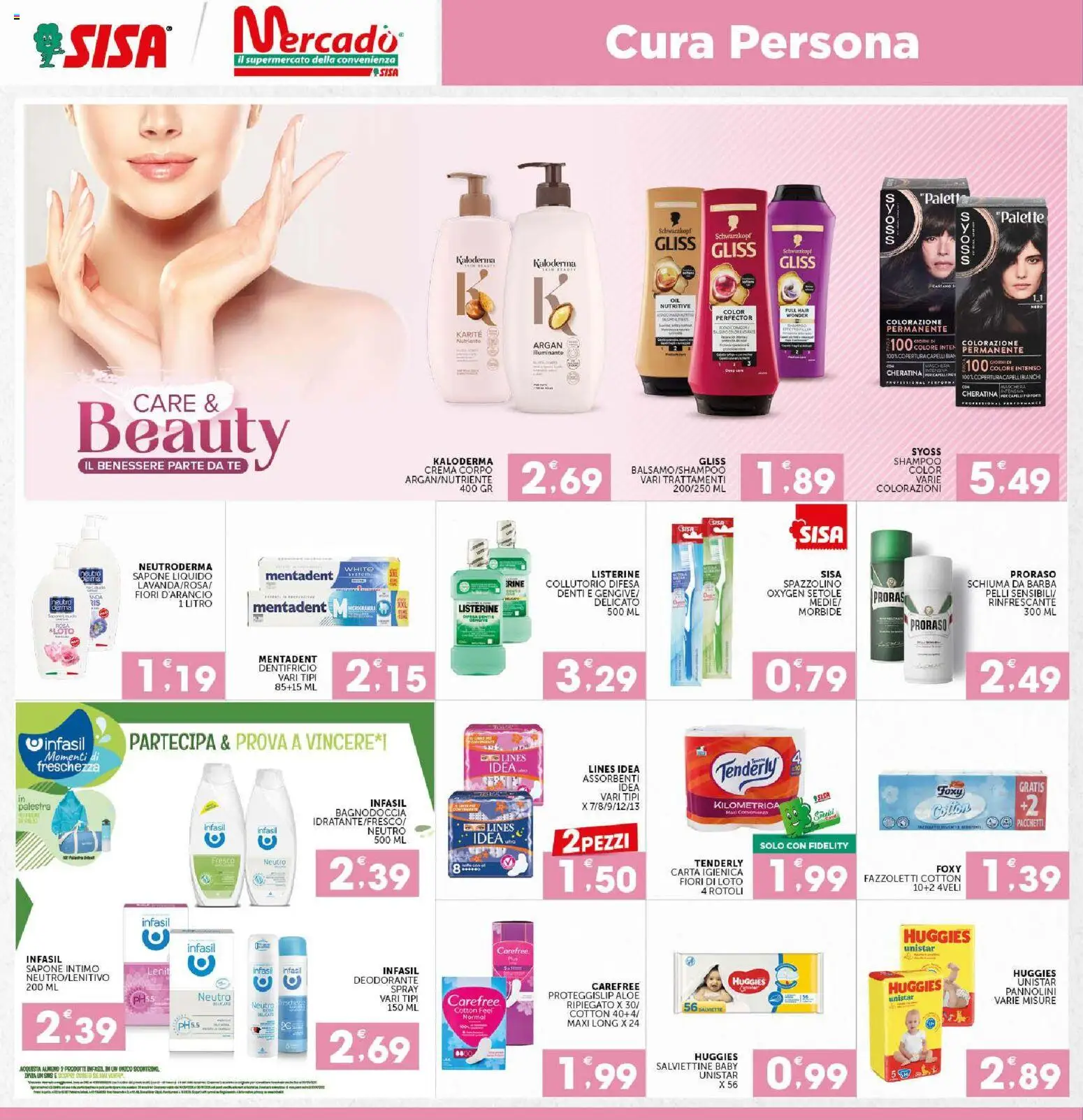 Anteprima dell'opuscolo SISA volantino Calabria dal negozio SISA valido da 29/10/2026 - Fiori, Shampoo, Collutorio, Intimo, Assorbenti, Dentifricio, Tè, Schiuma da barba