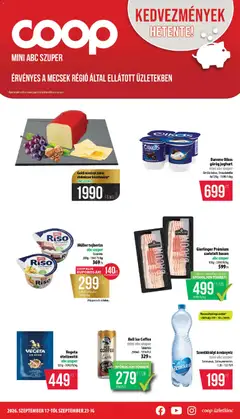 COOP - COOP - Mini & Abc & Szuper / Mecsek megtekintése, amely érvényes 2026.09.17.-től