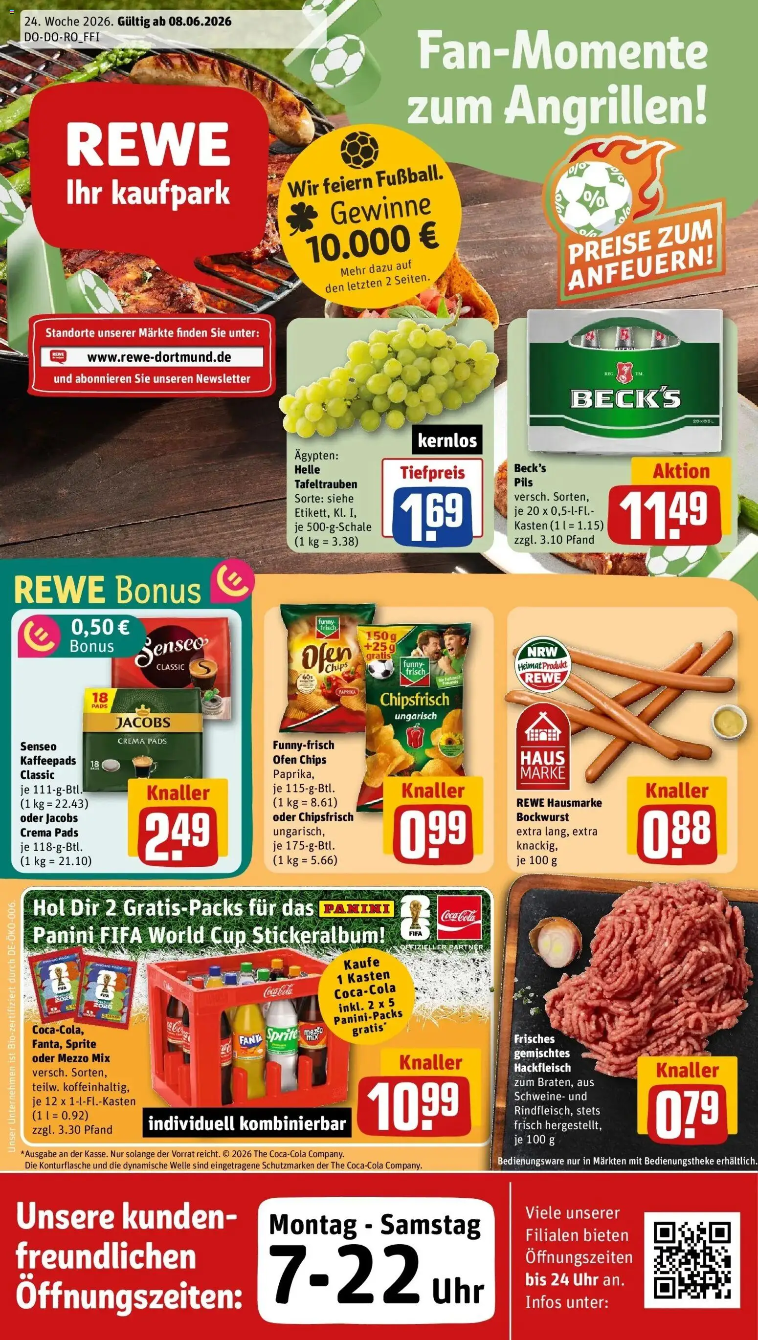 Vorschau von dem Prospekt des Geschäftes Rewe, gültig ab dem 08.06.2026