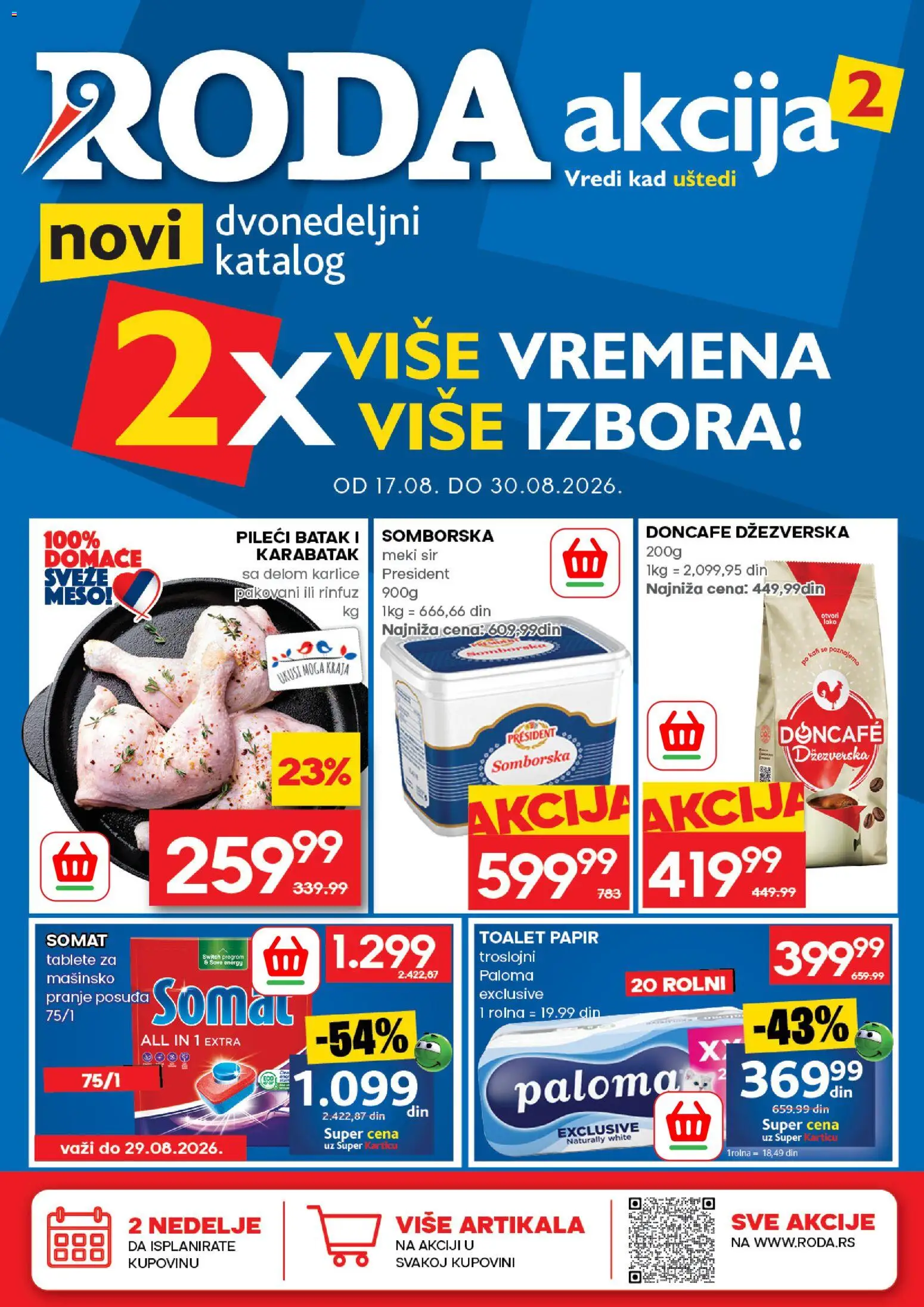 Pregled Roda kataloga - važi od 17.08.2026