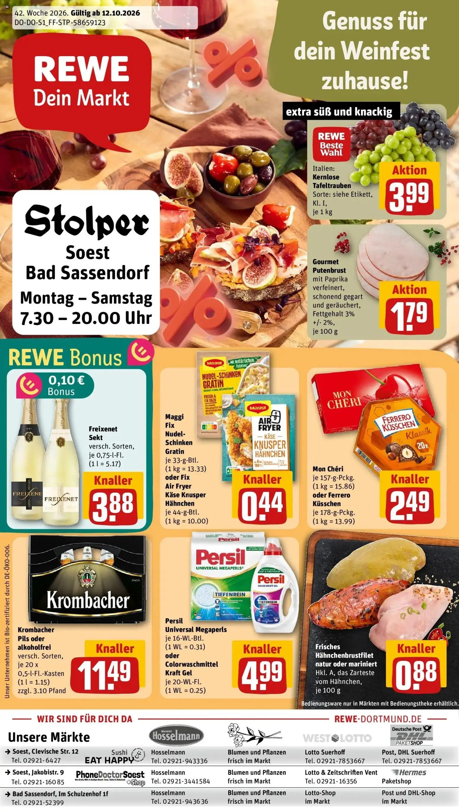 Vorschau von dem Prospekt des Geschäftes Rewe, gültig ab dem 12.10.2026