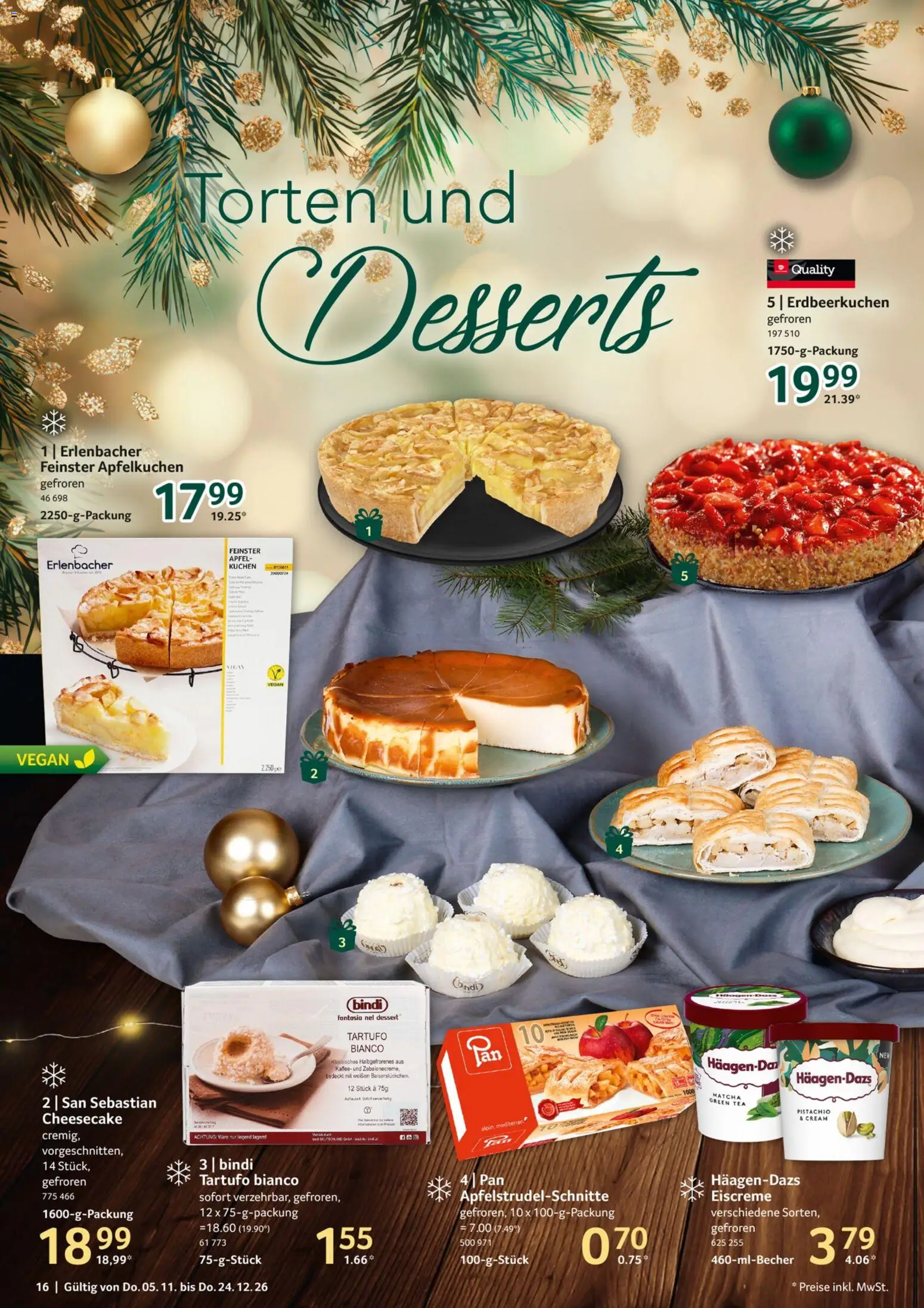Vorschau von dem Prospekt des Geschäftes Selgros, gültig ab dem 05.11.2026 - Kaffee, Kuchen, Äpfel, Eiscreme