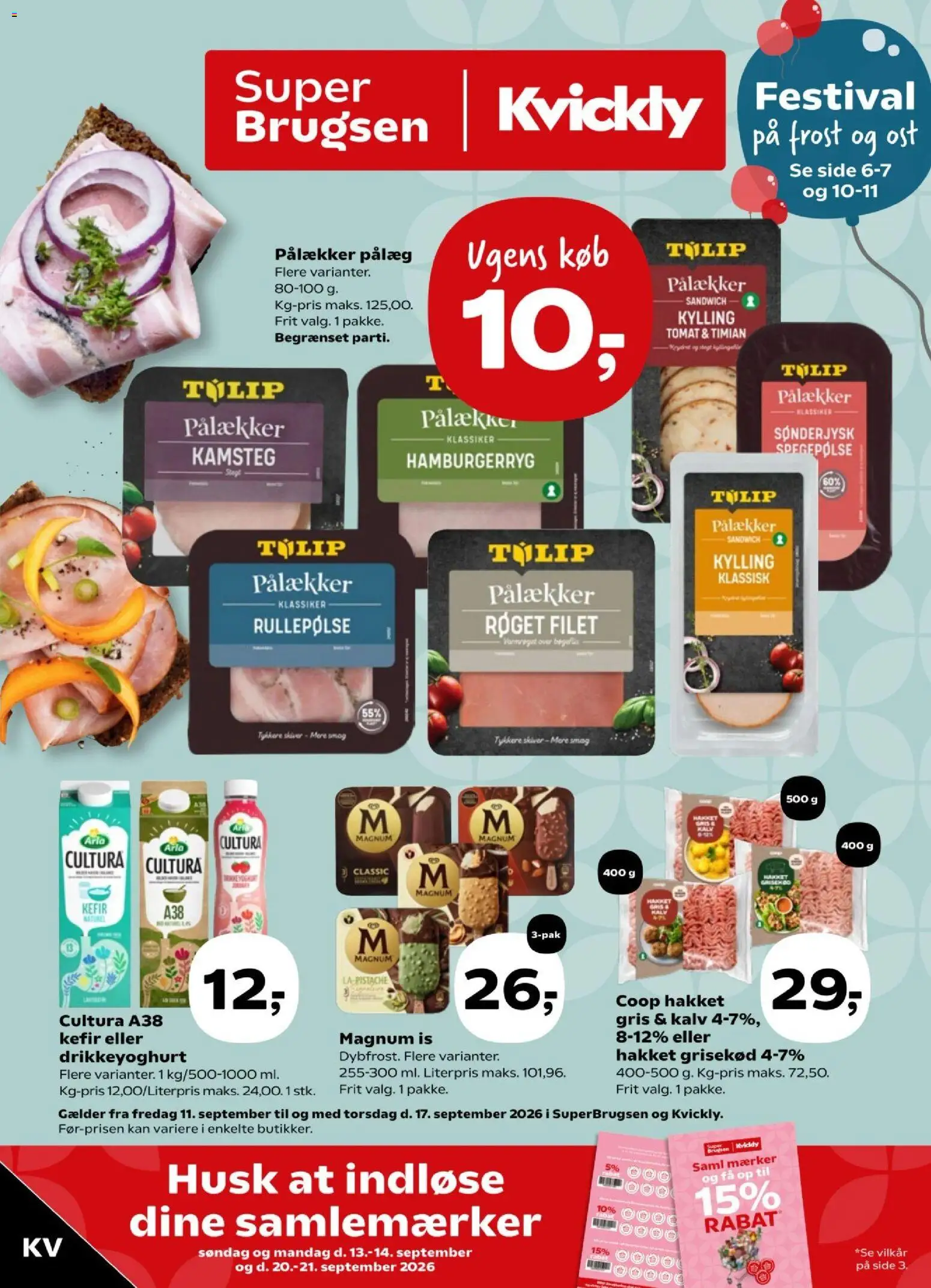Eksempel på tilbudsavis Kvickly - Tilbudsavis uge 37 fra butik Kvickly gyldig fra 11/09/2026