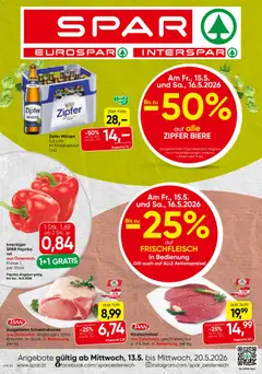 Vorschau der Angebote: Spar Spar Flugblatt - Tirol gültig ab 13.05.2026