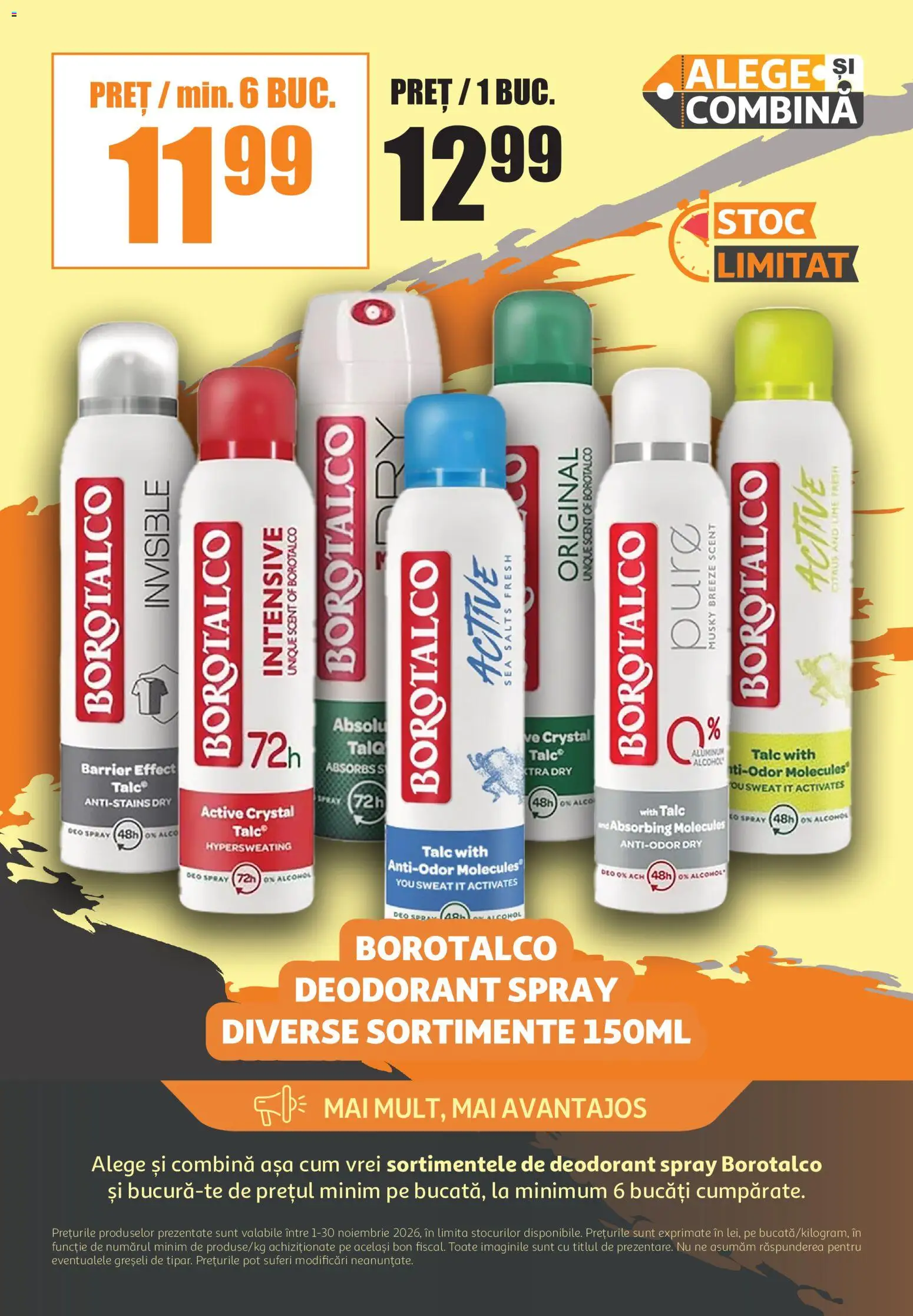 Previzualizarea de cataloage: ATAC ATAC Catalog valabil de la 01.11.2026 - Deodorant, Lime, Active, Deo spray