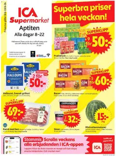 Förhandsgranska reklamblad ICA Supermarket erbjudanden från butik ICA Supermarket gäller från 08/06/2026