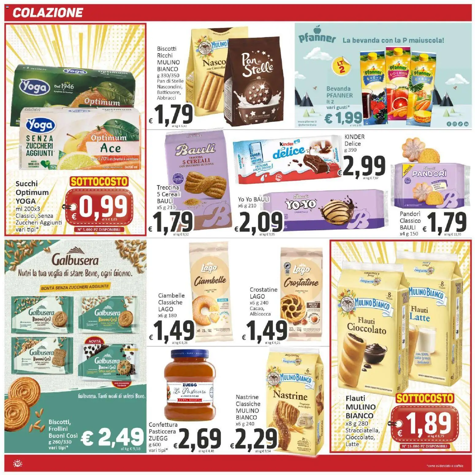 Anteprima dell'opuscolo Paghi Poco volantino dal negozio Paghi Poco valido da 23/10/2026 - Pasta, Biscotti, Latte, Cioccolato, Nocciole, Scaffale, Cacao, Crostatine