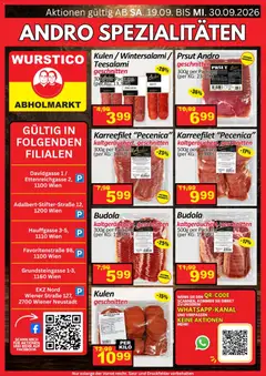 Vorschau der Angebote: Wurstico Abholmarkt Wurstico Abholmarkt Andro Spezialitäten gültig ab 19.09.2026