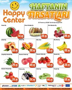 Happy Center Happy Center - Manav 15.07.2026 - Broşürünün önizlemesi