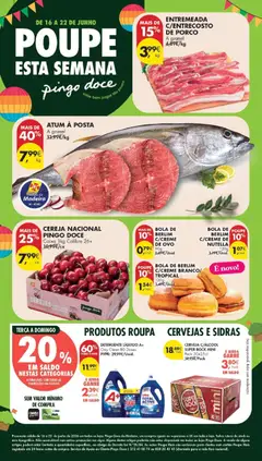 Pré-visualização do folheto da loja Pingo Doce válida a partir de 16/06/2026
