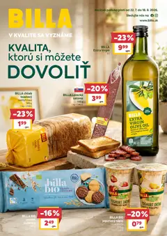 Náhľad Billa letáku platného od 22.07.2026