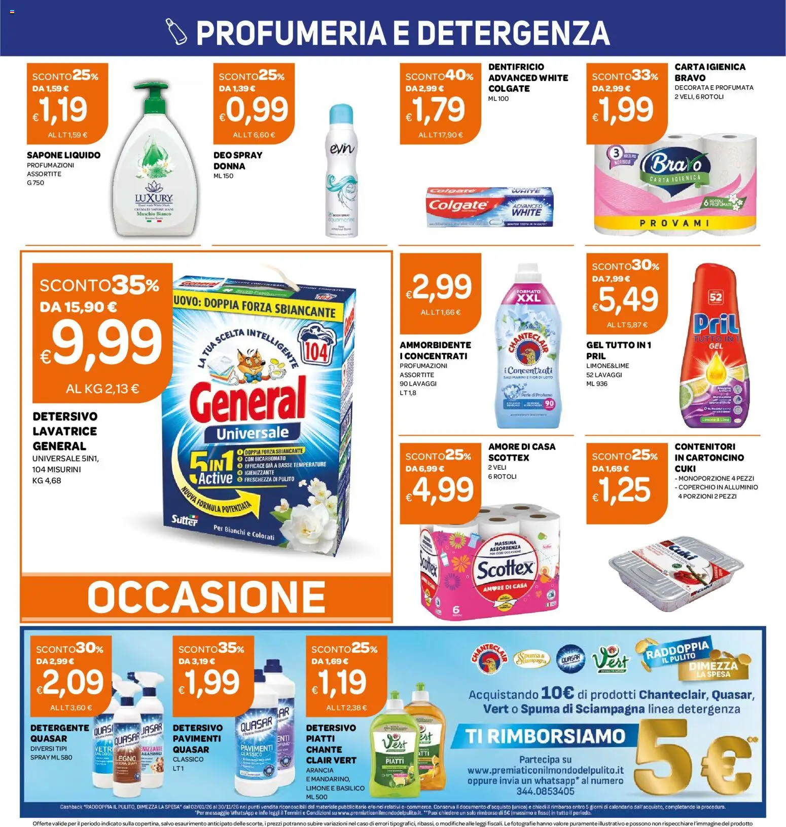 Anteprima dell'opuscolo Ekom volantino Toscana dal negozio Ekom valido da 20/10/2026 - Crema, Lavatrice, Lime, Piatti, Profumo, Arancia, Detergente, Coperchio