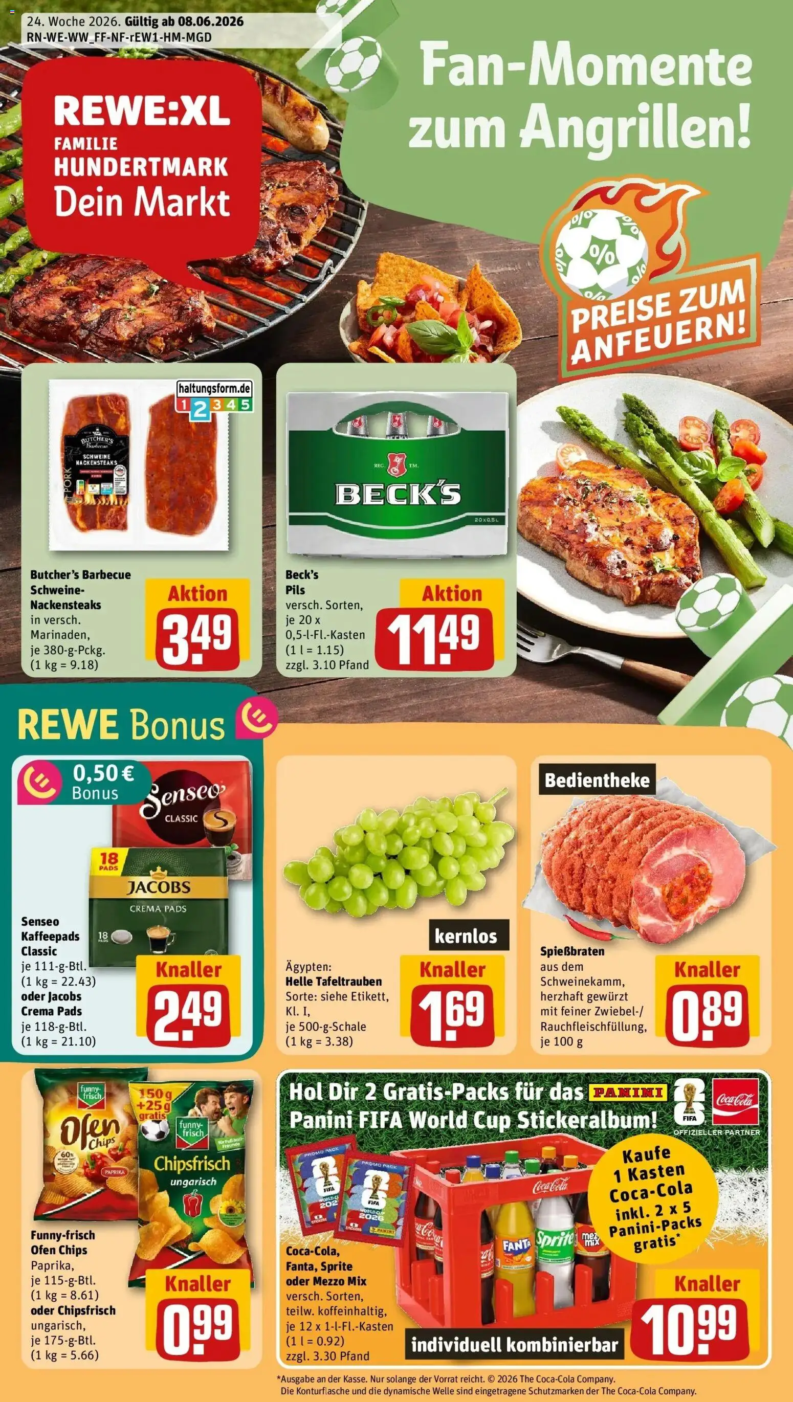 Vorschau von dem Prospekt des Geschäftes Rewe, gültig ab dem 08.06.2026