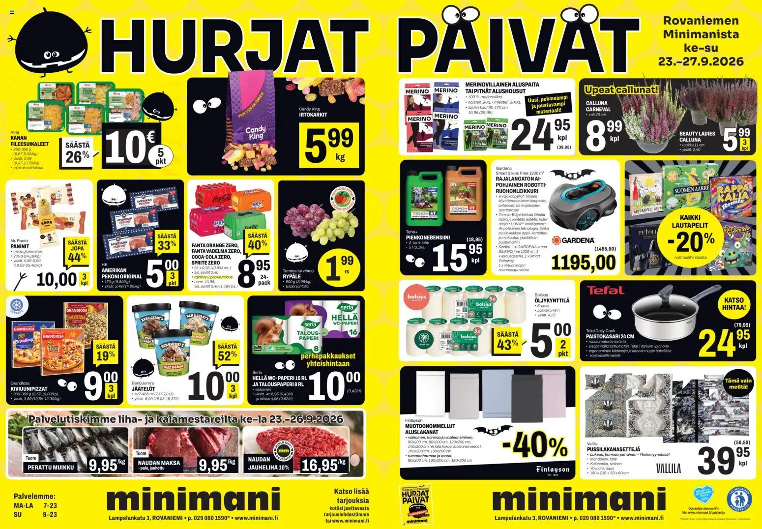 Kaupan Minimani Minimani tarjoukset Rovaniemi esikatselu, voimassa 23/09/2026