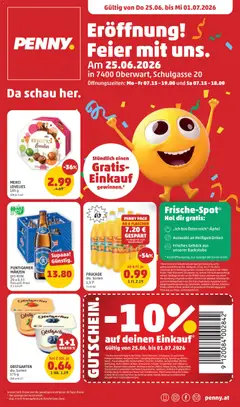 Vorschau der Angebote: Penny Markt Penny Markt Eröffnung in 7400 Oberwart gültig ab 25.06.2026