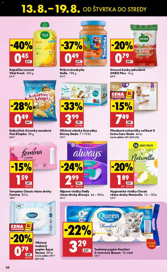 Nový Biedronka leták od 13.08.