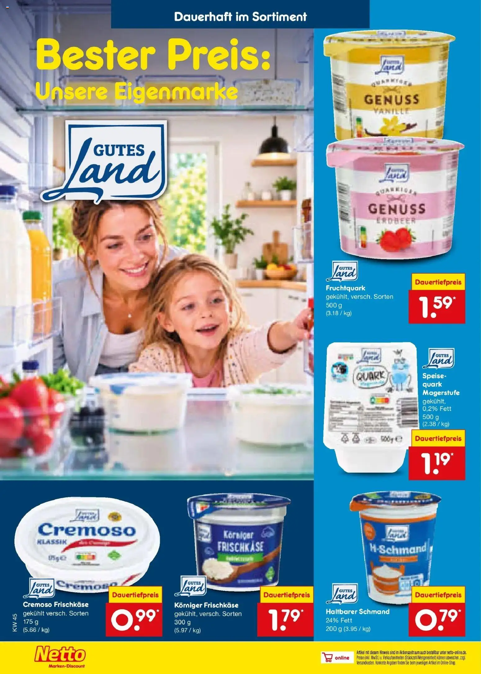 Vorschau von dem Prospekt des Geschäftes Netto Marken-Discount, gültig ab dem 02.11.2026 - Quark, Frischkase