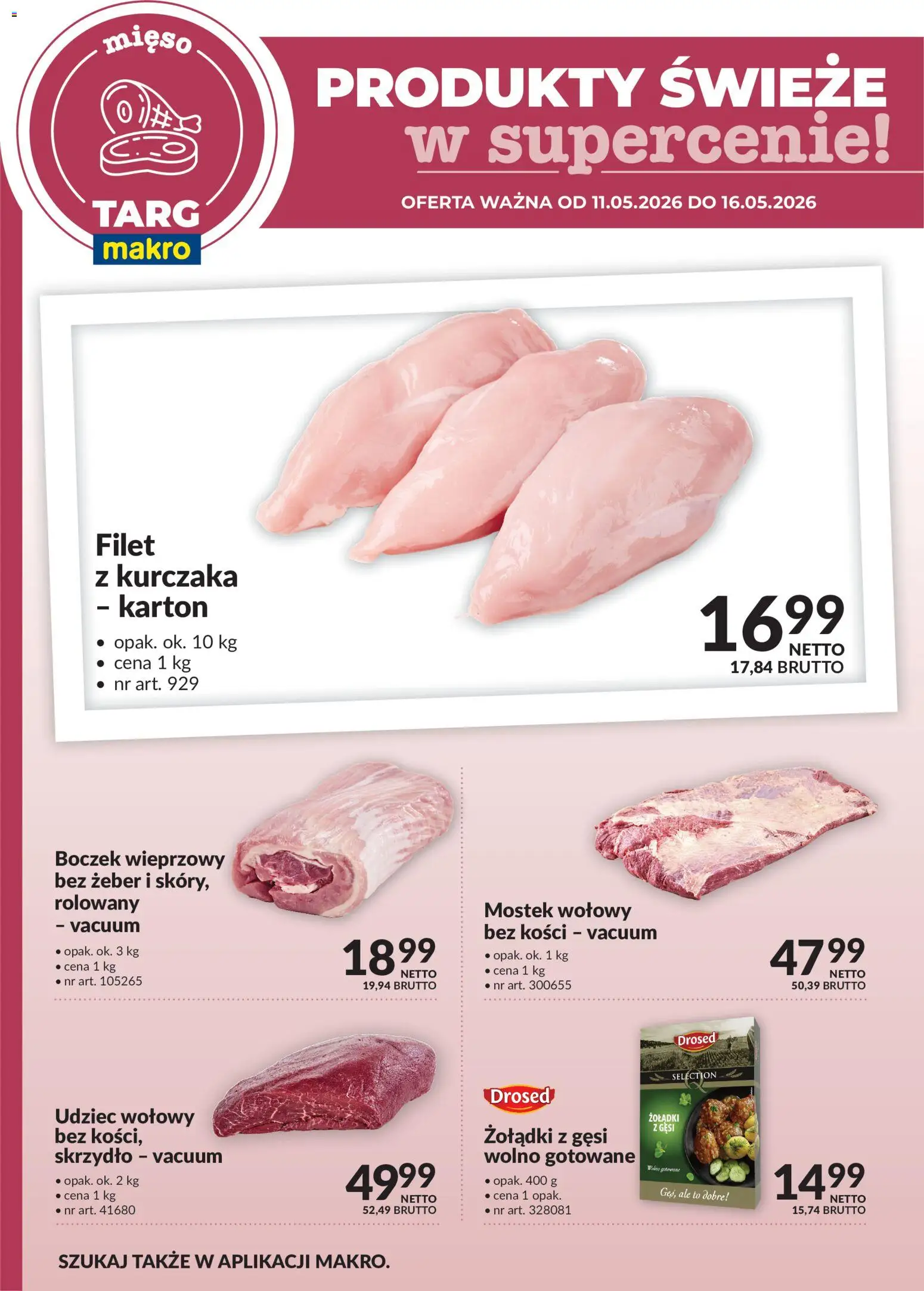 Pogląd gazetki "Makro gazetka - Produkty świeże w supercenie" ze sklepu Makro ważnej od 11.05.2026