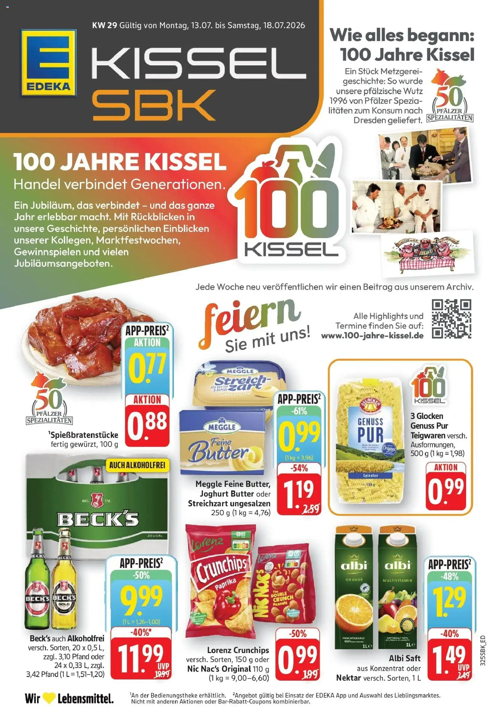 Vorschau von dem Prospekt des Geschäftes Edeka, gültig ab dem 13.07.2026