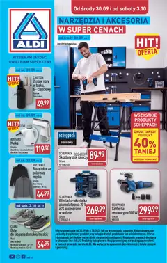 Pogląd gazetki "Aldi gazetka - Artykuły przemysłowe i tekstylia" ze sklepu Aldi ważnej od 30.09.2026