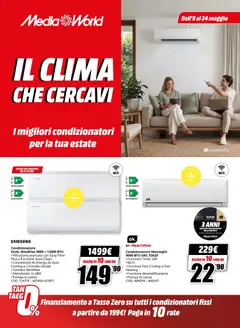 Anteprima dell'opuscolo Media World volantino Clima dal negozio Media World valido da 08/05/2026