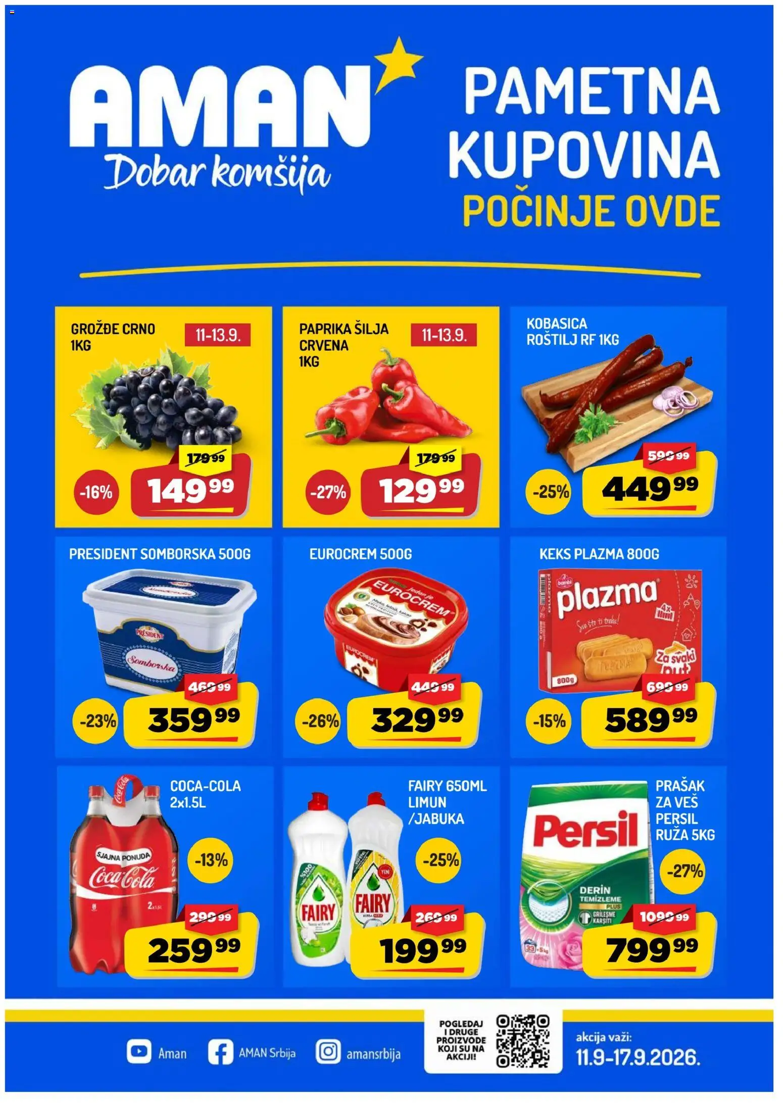 Pregled Aman kataloga - važi od 11.09.2026